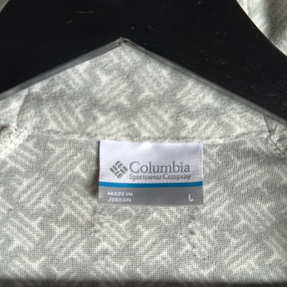 Columbia Womens Large Pullover 1/2 Zip Lightweight Jacket Gray White - Picture 4 of 8